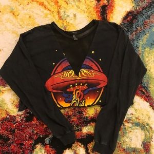 Forever 21 Boston Cropped Insert long Sleeve